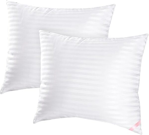 Throw Pillow Inserts, Machine Washable Pillows,Premium Polyester Fiber Fill for Sofa Bed & Decorative Cushions (White, 18x18inch)